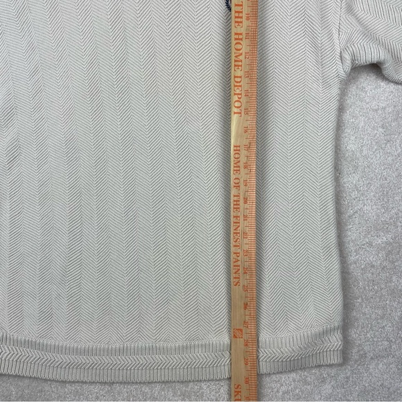 Chaps Ralph Lauren Hand Framed Heavy Knit Cream Sweater - Picture 11 of 12